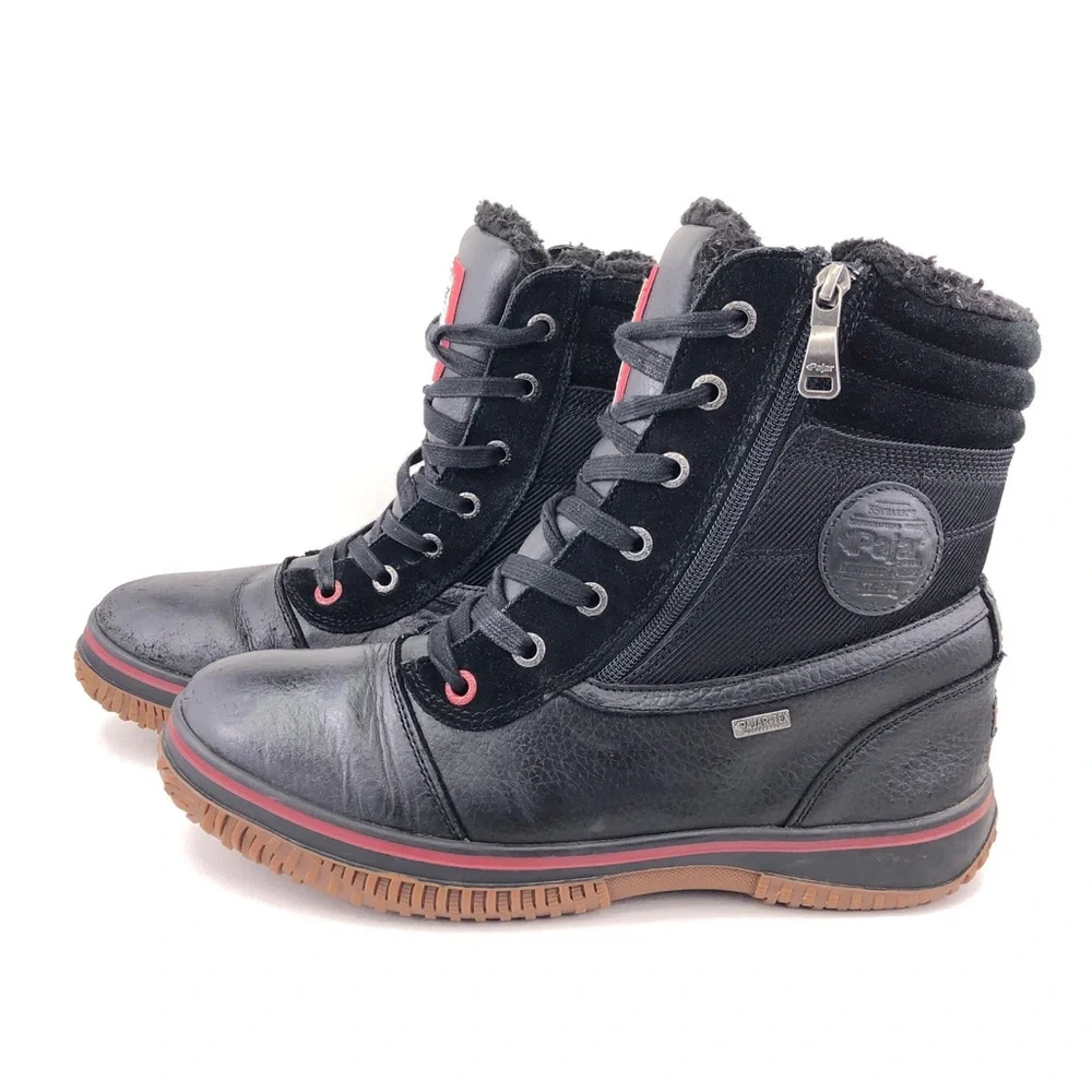 Pajar Trooper 2.0 Black Leather Waterproof Winter Boots EUR 43